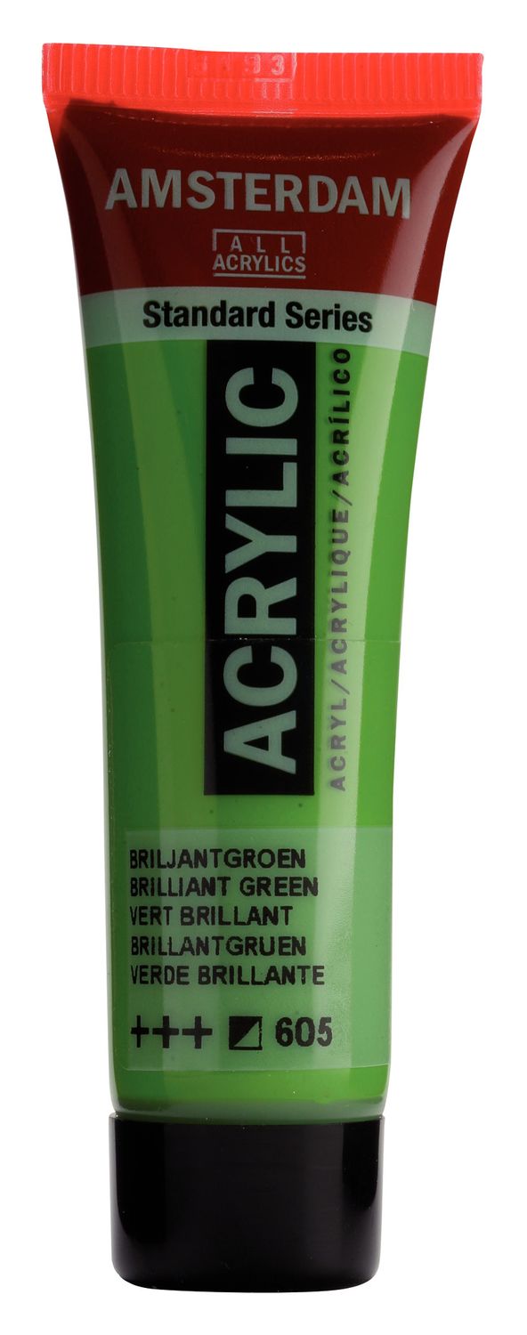 Amsterdam Tubo 120 ml Verde Brillante 605