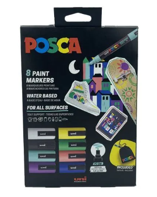 Uni Posca PC-5m set 8p + regalo Uni Posca PC-5m set 8p + regalo