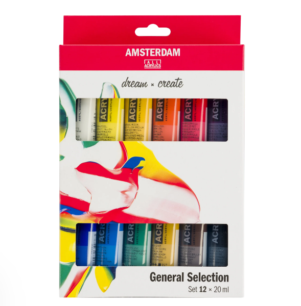Pack acrílico Ámsterdam 12x20ml Pack acrílico Ámsterdam 12x20ml