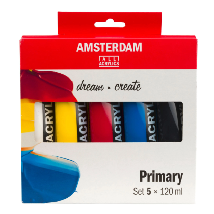 Pack acrílico Ámsterdam 5x 120ml Pack acrílico Ámsterdam 5x 120ml