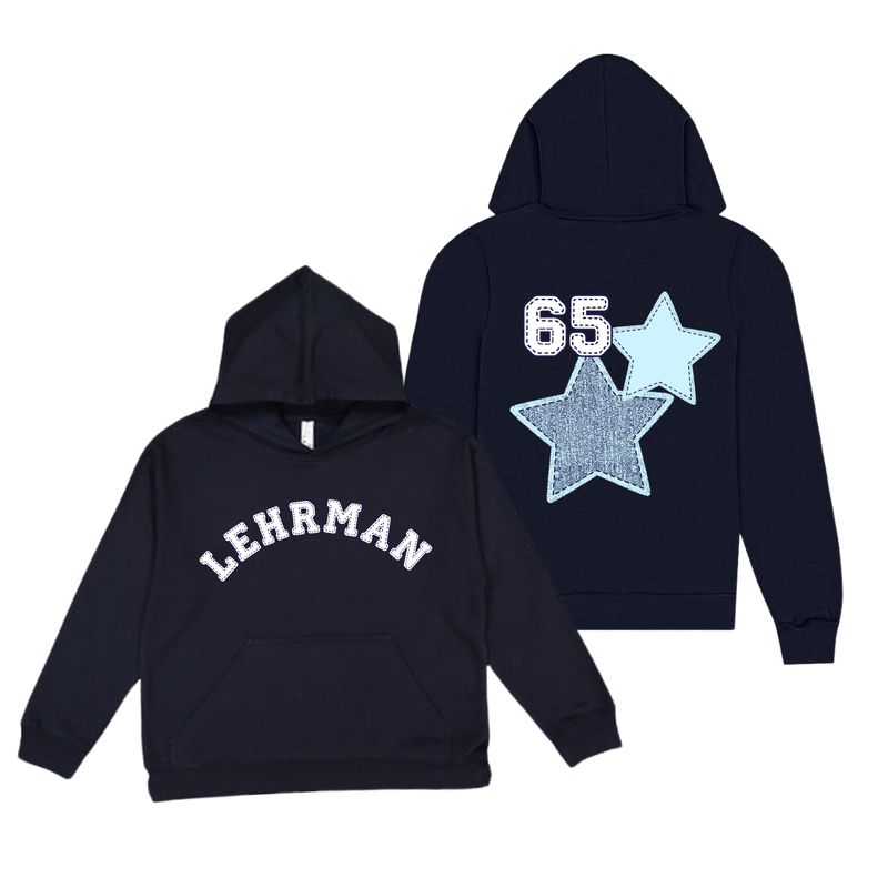 Star Stich Navy Hoodie