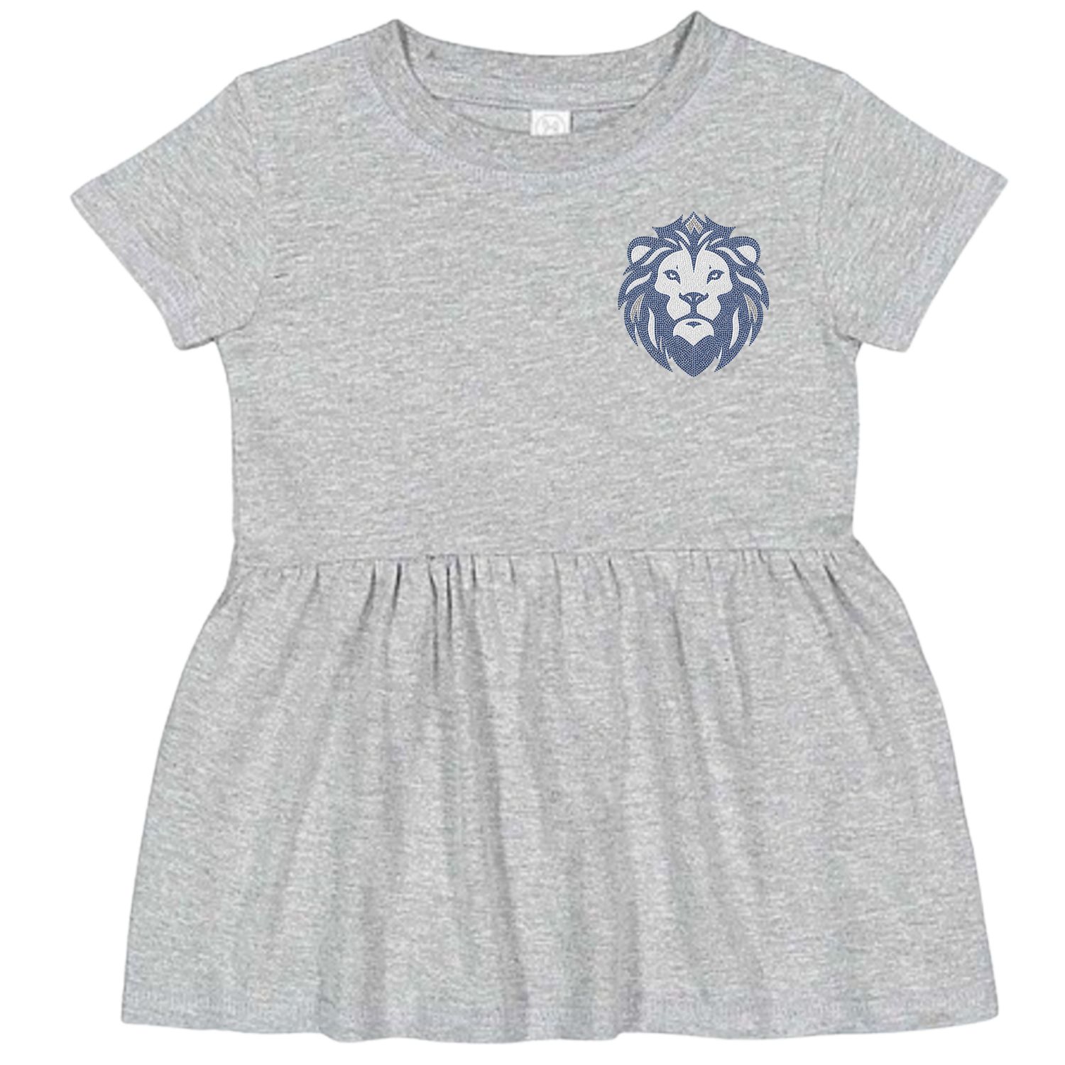 Lion Bling Rhinestone T-Shirt Dress