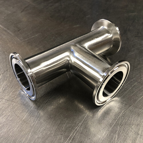 RVS koppelstuk T-stuk Tri-clamp - Tri-clamp - Tri-clamp