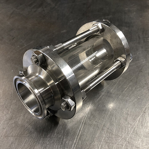 RVS koppelstuk Leidingkijkglas Tri-clamp - Tri-clamp (DIN11851)