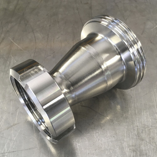 RVS koppelstuk Puntstuk/wartel - Draad (DIN11851)