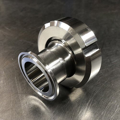 RVS koppelstuk Tri-clamp - Puntstuk/wartel (DIN11851)