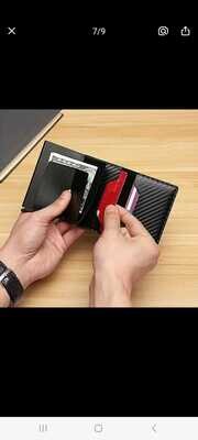 Minimalist Mens Wallet With RFID Blocking &amp; Anti-Theft With Multiple Cards Holder
