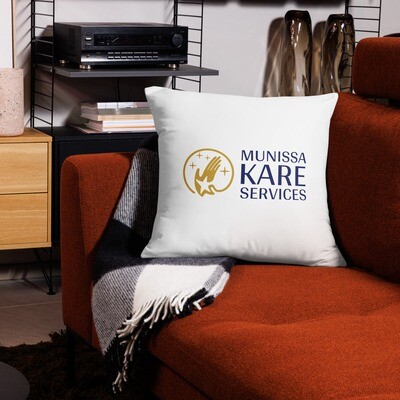 Munissa Kare Services Logo Printed Pillow Case