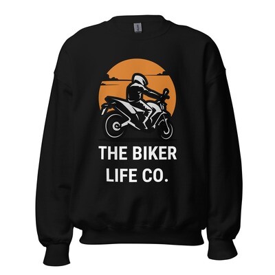 The Biker Life Co Print Sweatshirt For Men &amp; Women Winterwear