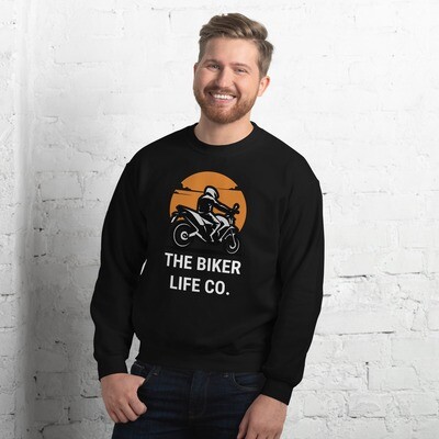 The Biker Life Co Print Sweatshirt For Men &amp; Women Winterwear