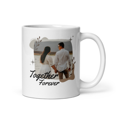 Together Forever Customizable Printed Coffee, Tea Mug | Size 11 oz