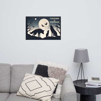 Under The Moonlight Printed Wall Poster | Multiple Size Options