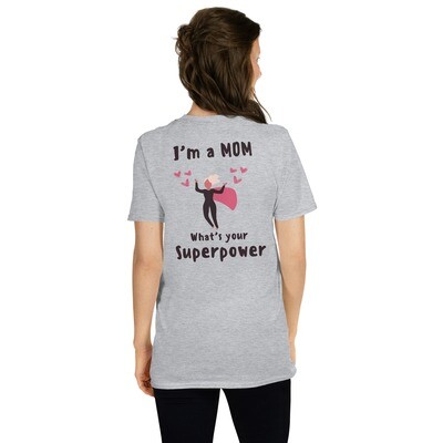 Mom Superpower Short-Sleeve Women Cotton T-Shirt