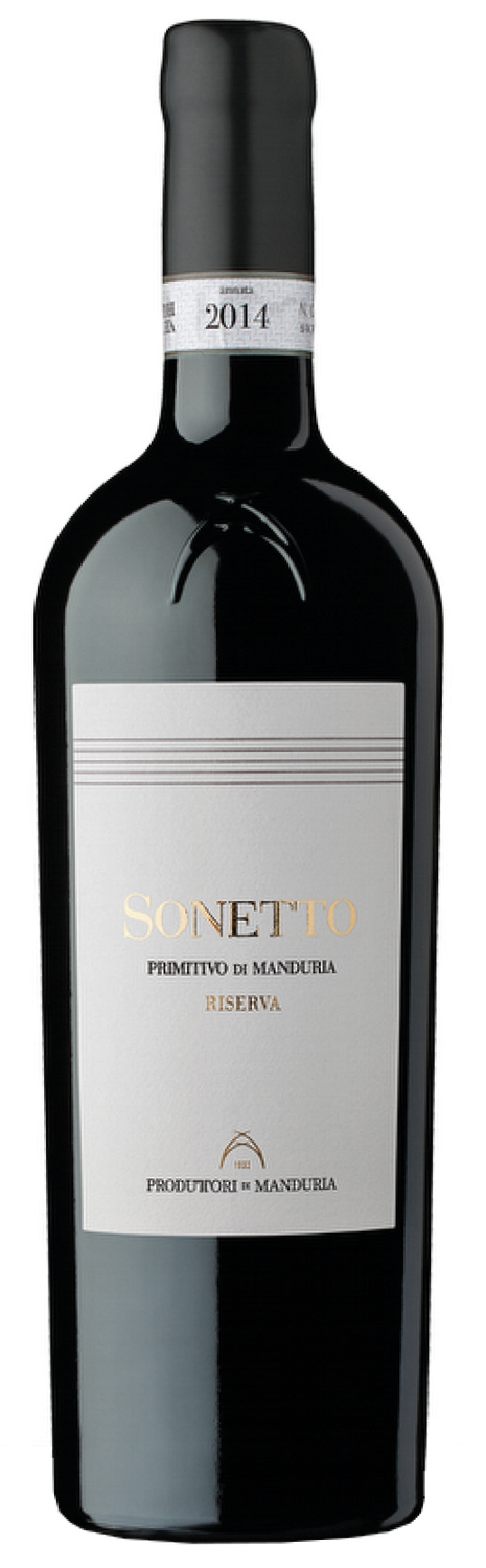 produttori di manduria primitivo &#39;sonetto&#39;&#39; 2017