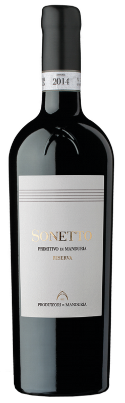produttori di manduria primitivo &#39;sonetto&#39;&#39; 2017