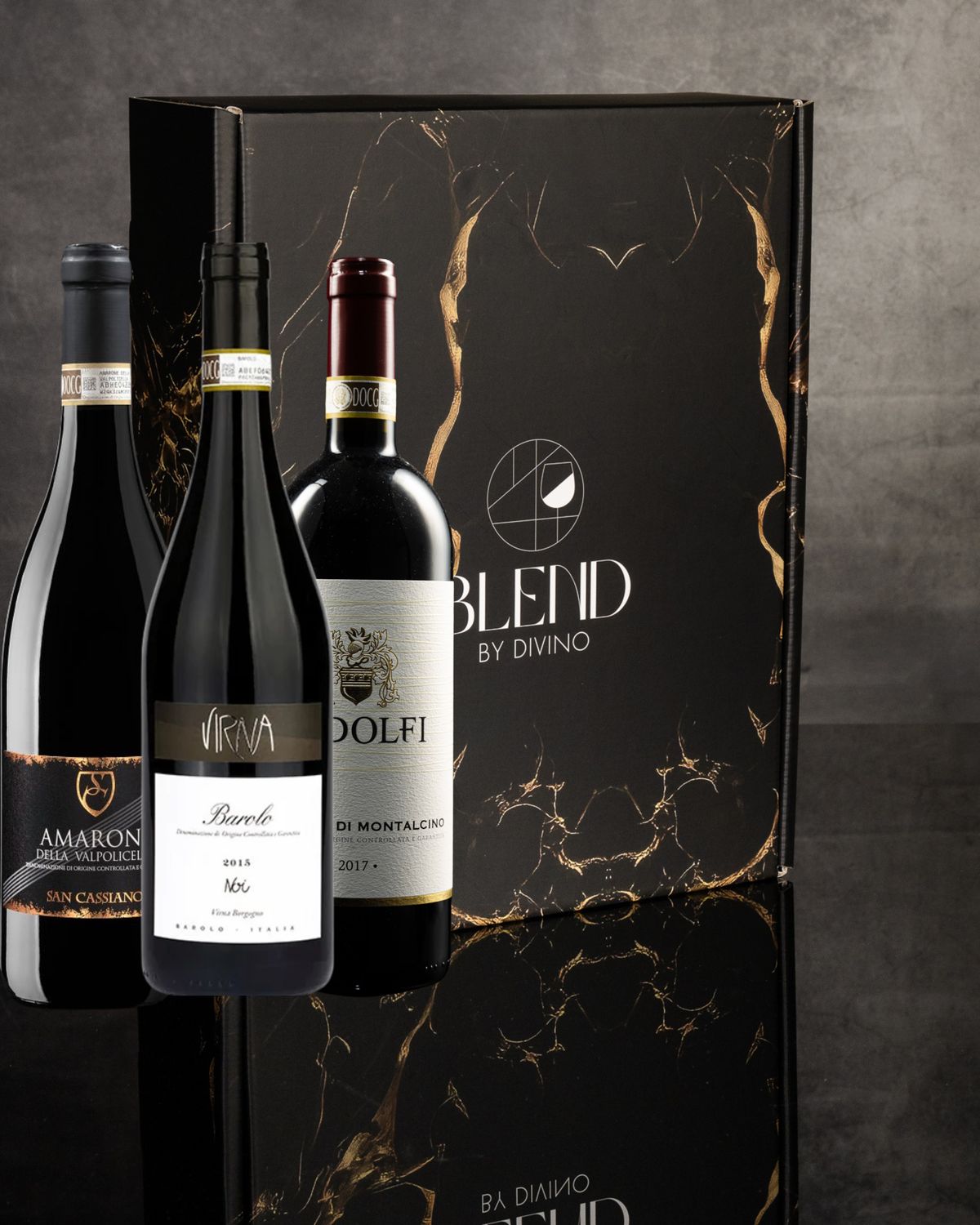 Luxe Italiaans Geschenkpakket Barolo - Amarone-  Brunello