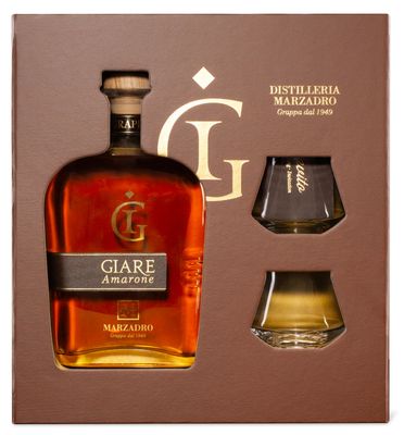 Marzadro Amarone Grappa Inclusief Glazen