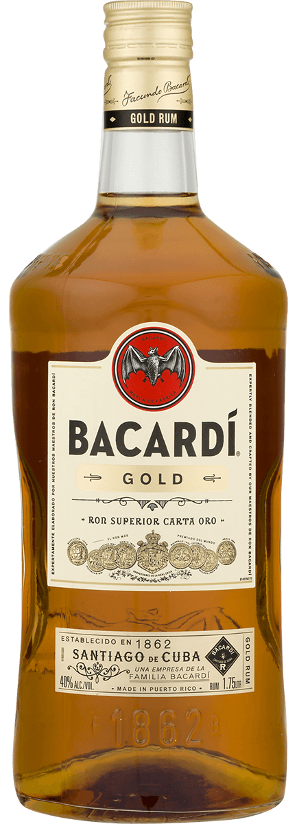 BACARDI GOLD RUM GLASS 1.75L