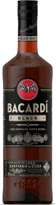 BACARDI BLACK RUM 750ML