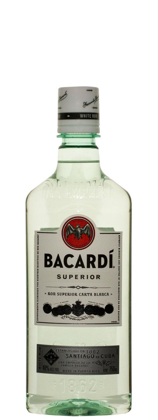 BACARDI SUPERIOR RUM 750ML PLASTIC