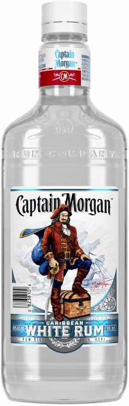 CAPTAIN MORGAN WHITE RUM PLASTIC 750ML