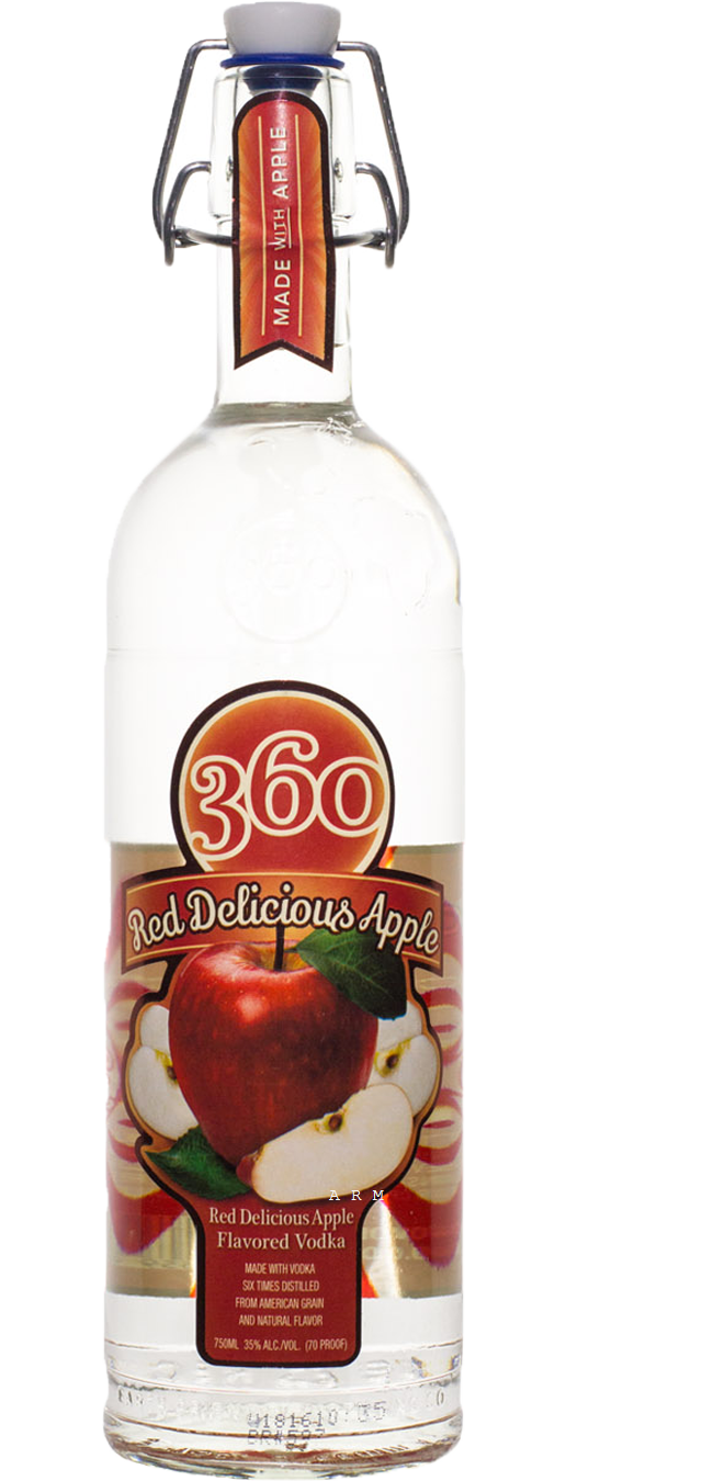 360 RED DELUCIOUS APPLE VODKA 1L