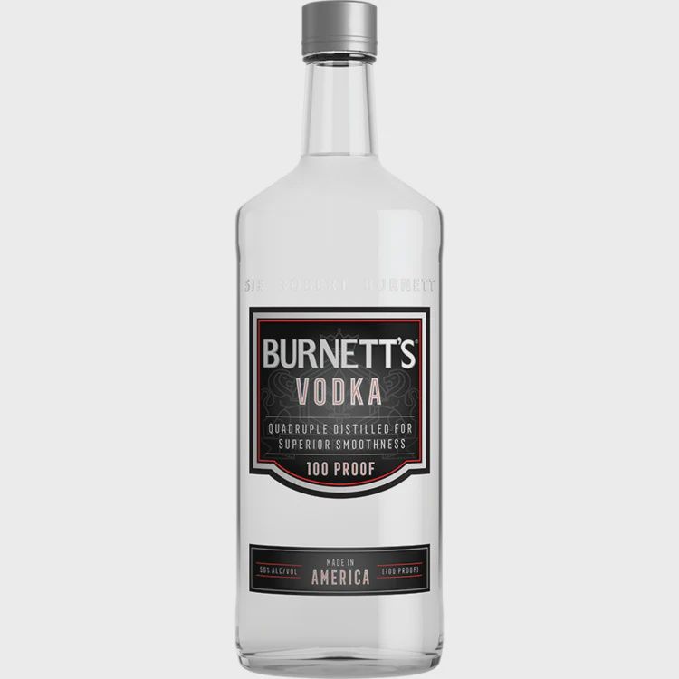 BURNETT&#39;S 100P VODKA 750ML