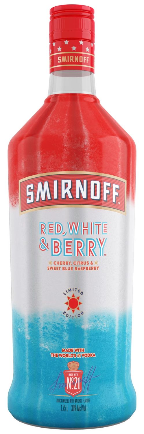 SMIRNOFF RED WHITE BERRY VODKA 1.75L