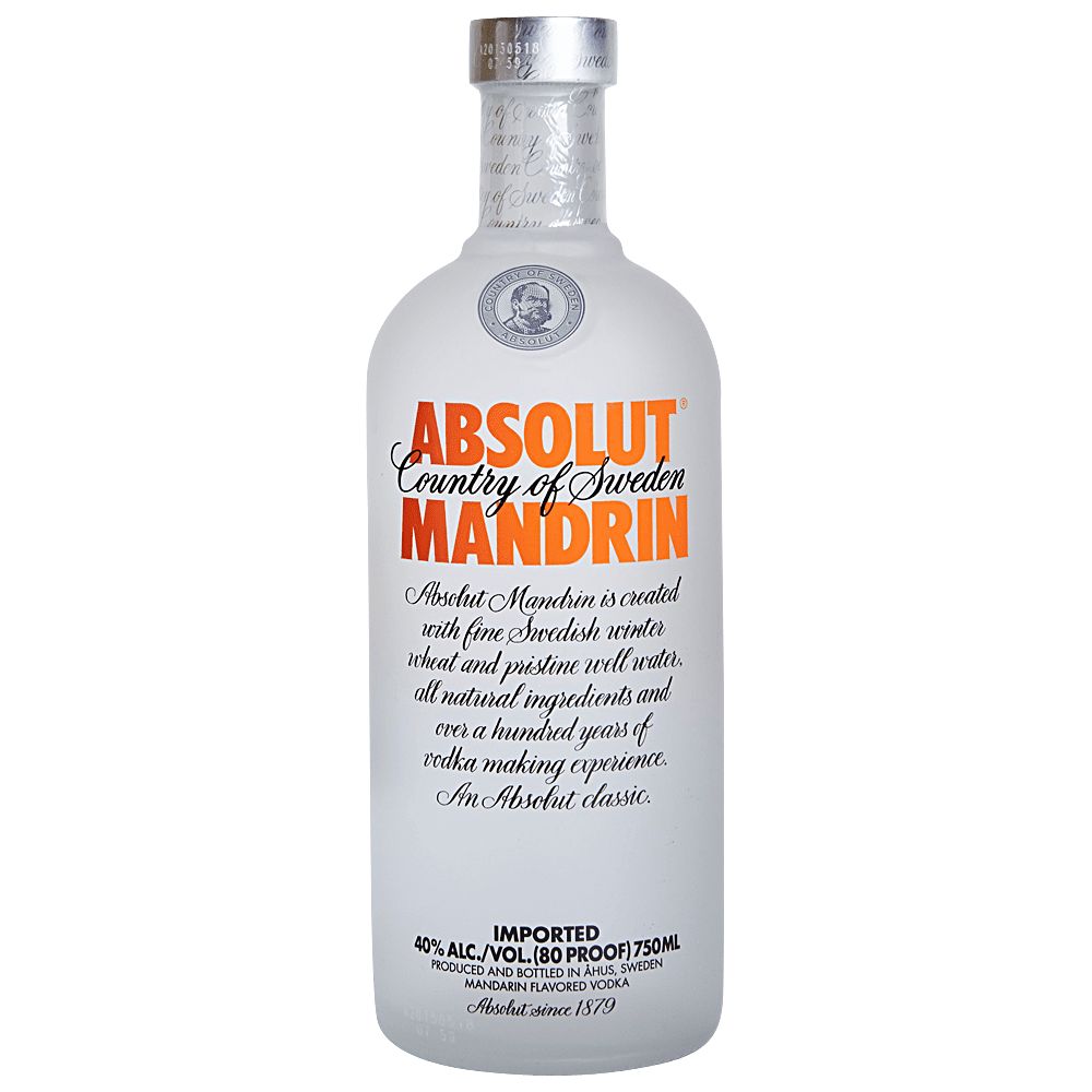 ABSOLUT MANDARIN VODKA 750ML