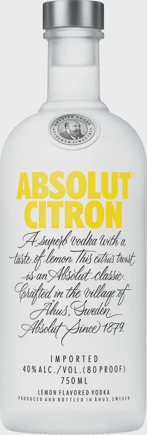 ABSOLUT CITRON VODKA 750ML