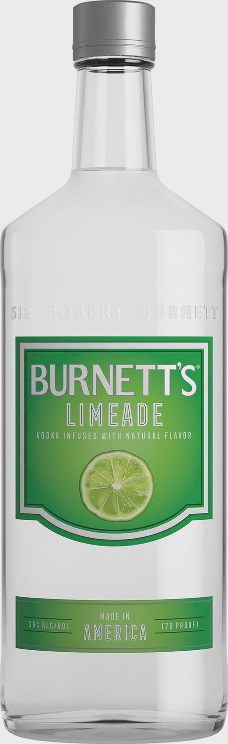BURNETT&#39;S LIME VODKA 750ML
