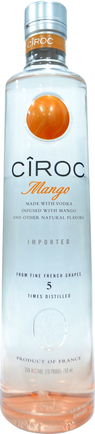CIROC MANGO VODKA 750ML