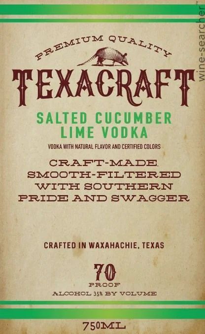 TEXACRAFT SALTED CUCUMBER VODKA 750ML