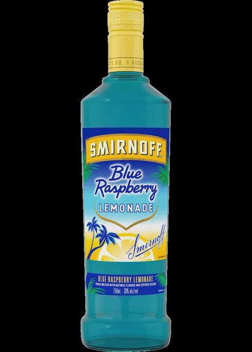 SMIRNOFF BLUE RASPBERRY LEMON VODKA 750ML