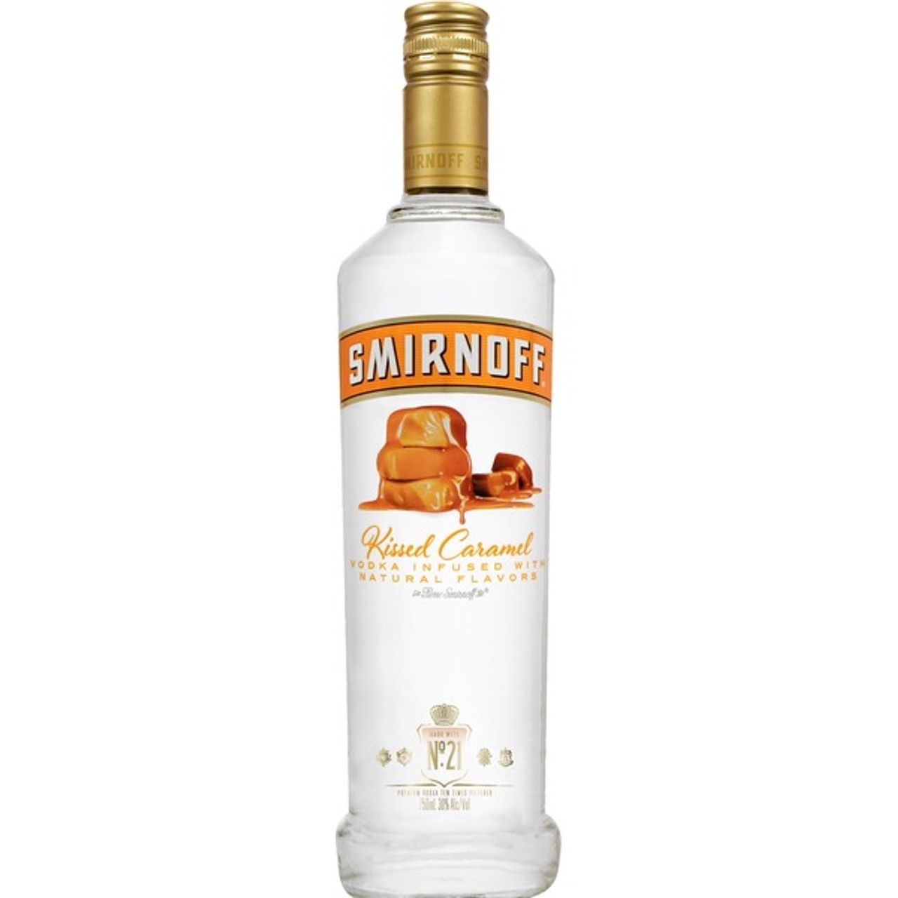 SMIRNOFF KISSED CARAMEL VODKA 750ML