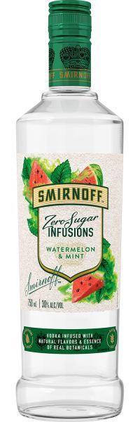 SMIRNOFF ZERO WATERMELON MINT VODKA 750ML