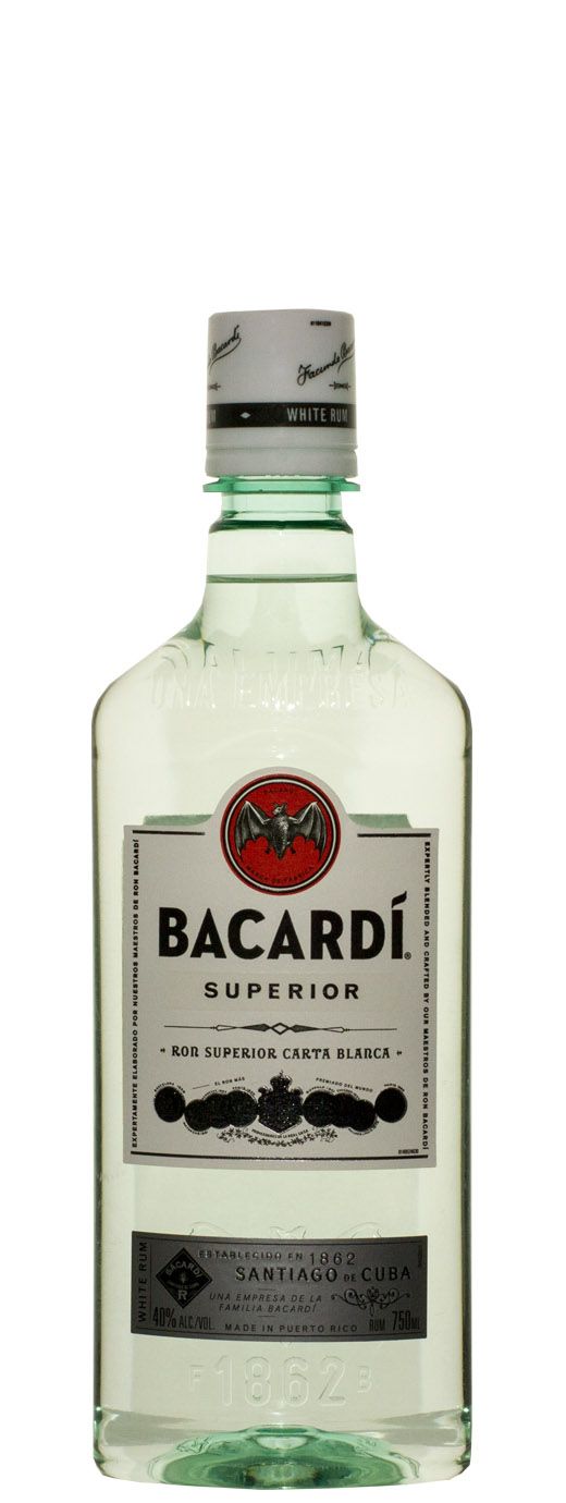 BACARDI SUPERIOR RUM 750ML PLASTIC