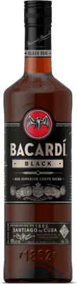 BACARDI BLACK RUM 750ML