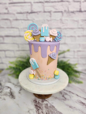 Ice cream themed Cake