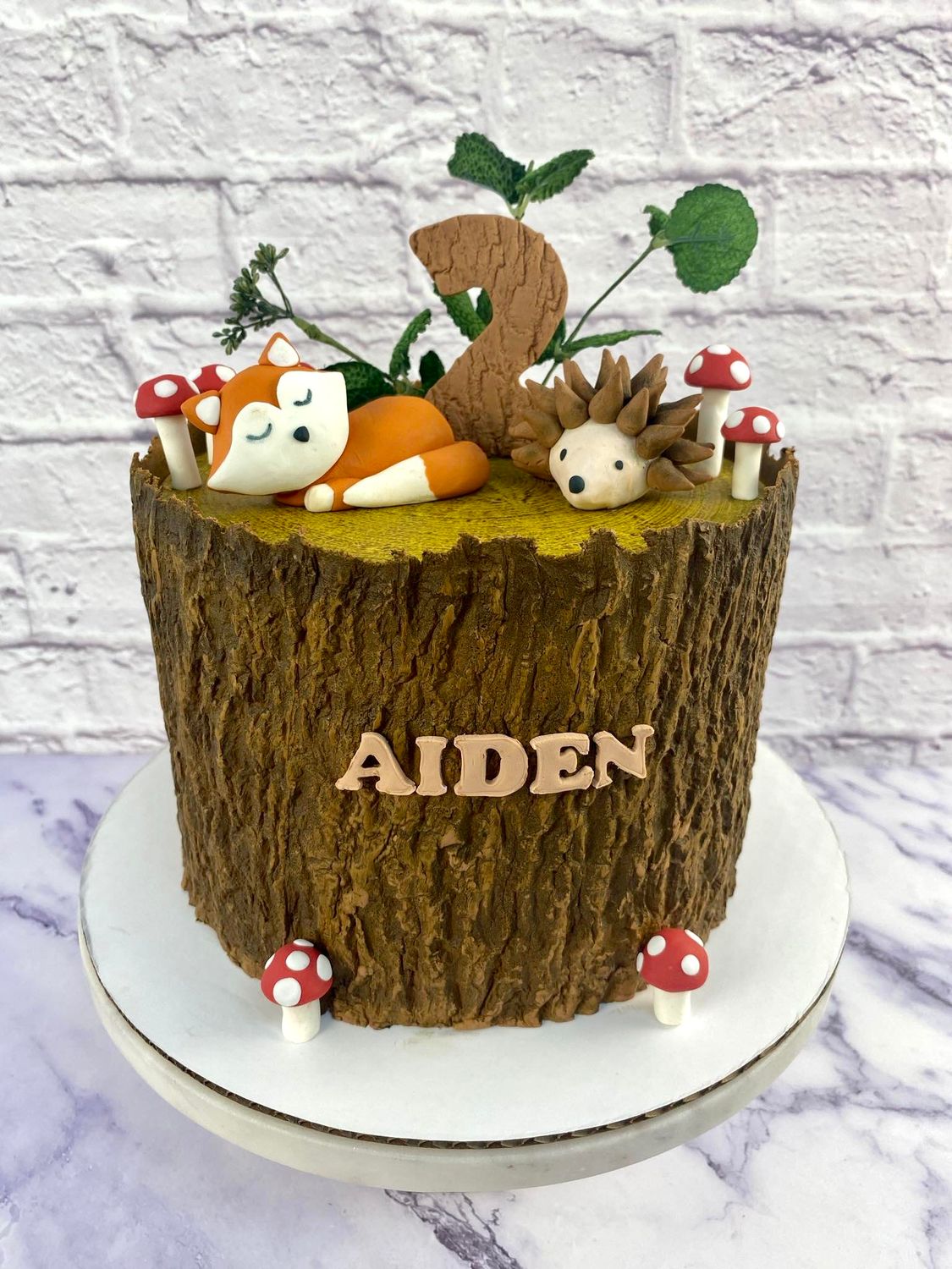 Woodland Stump Cake