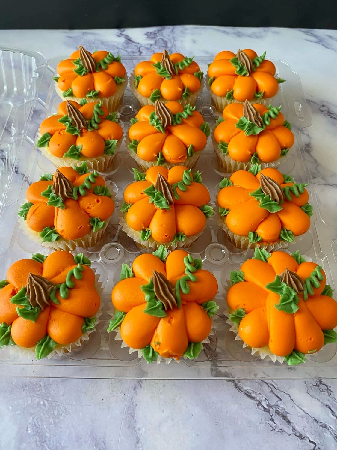 Thanksgiving Pumpkin Cupcakes by the dozen