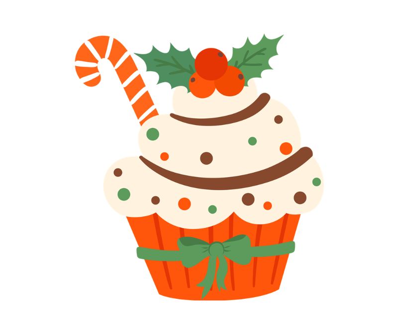 Cupcakes By The Dozen Decorated Christmas Themed