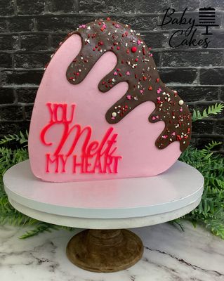 You melt my heart cake