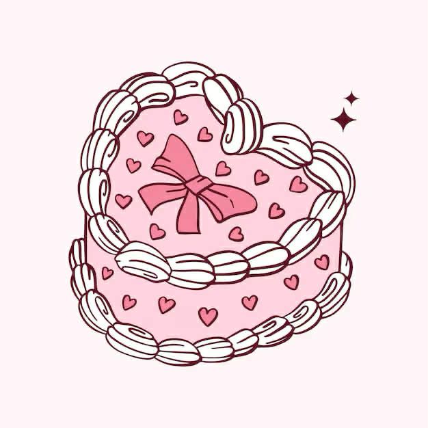 Valentines Heart Cakes 4in, 6in or 8in. Prices Vary