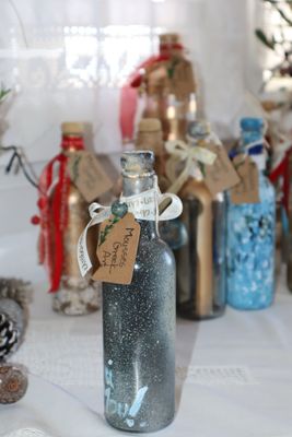 Greek Lucky Charm - unique handmade charm 2026 - hand-painted glass bottle