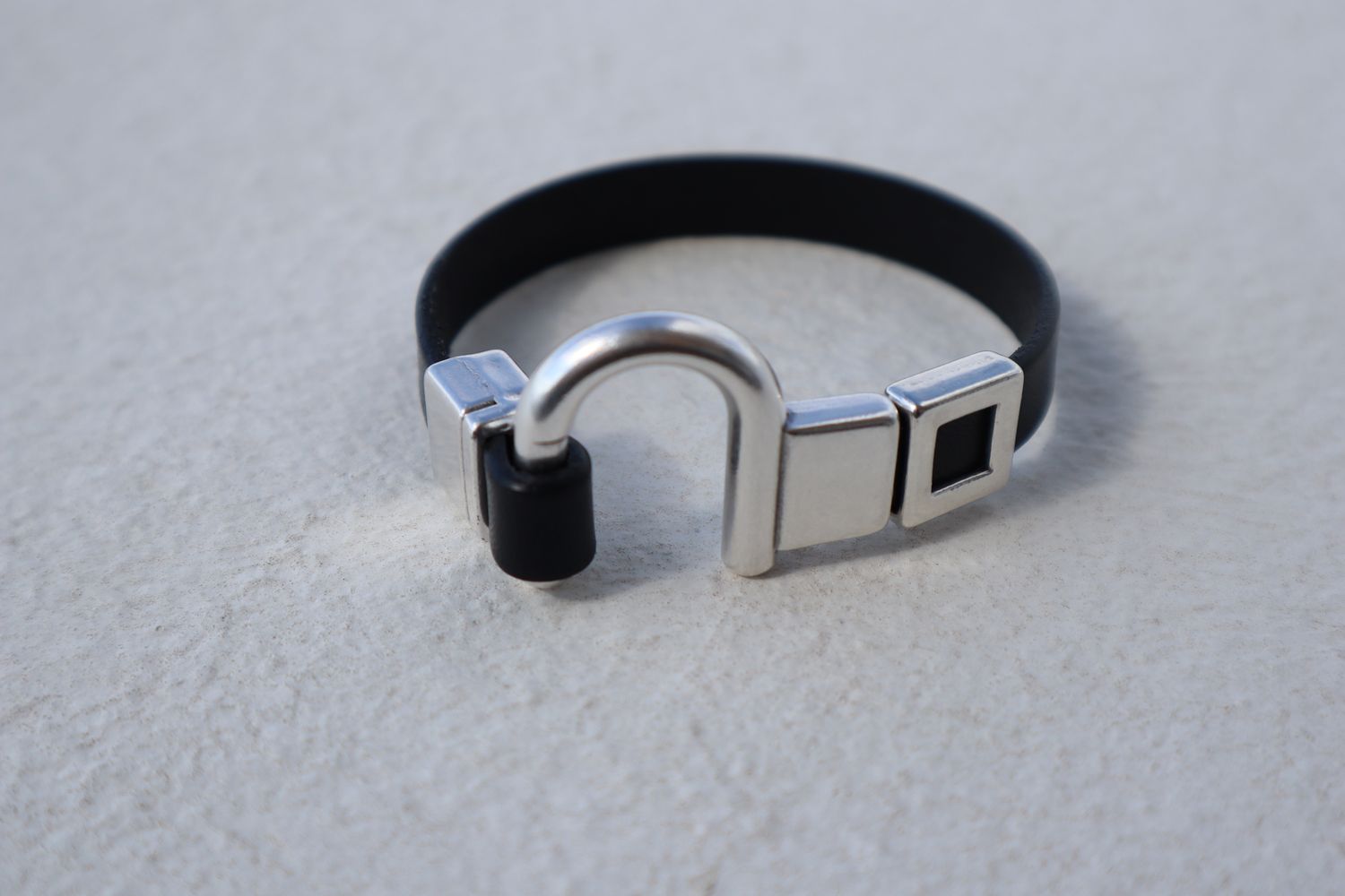 Handmade Men's Bracelet Ikaros with Leather