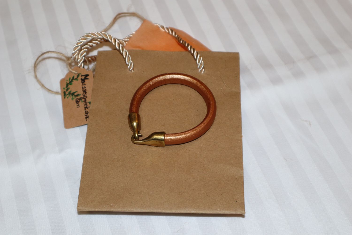 Handmade Men's Bracelet Alexander with Regaliz Leather