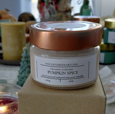 Pumpkin Spice - natural soy wax candle - hand poured 100 g