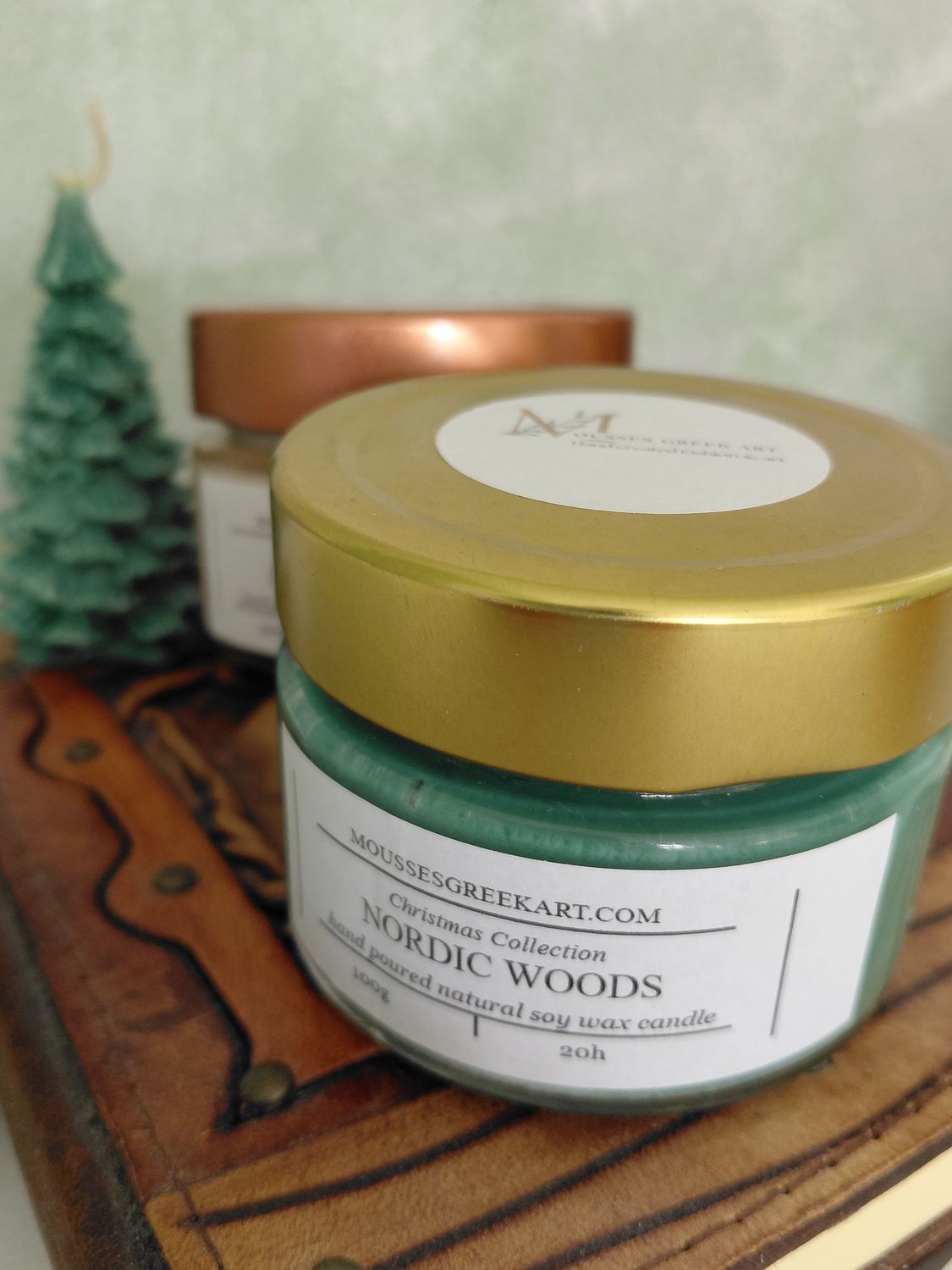 Nordic Woods-φυσικό κερί σόγιας -χειροποίητο 100g