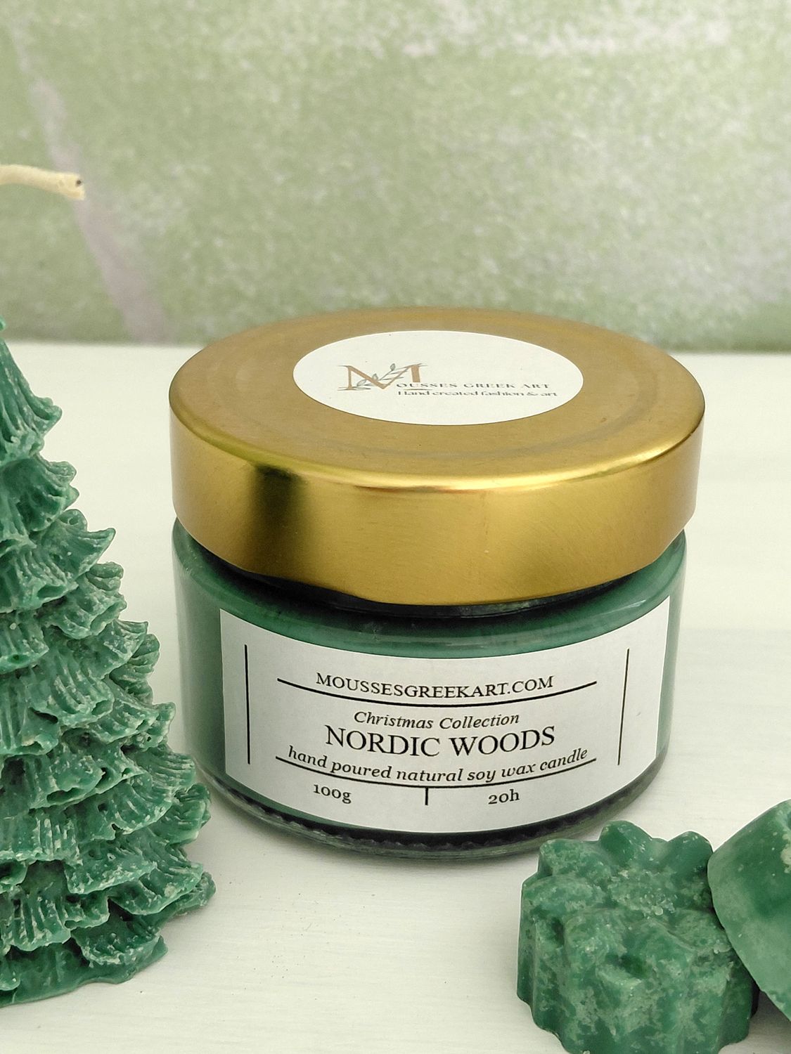 Nordic Woods -φυσικό κερί σόγιας - χειροποίητο 100g
